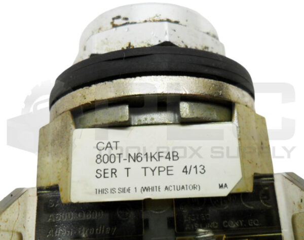 ALLEN BRADLEY 800T-N61KF4B SELECTOR SWITCH W/ 800T-XA /D CONTACT BLOCK - Image 6