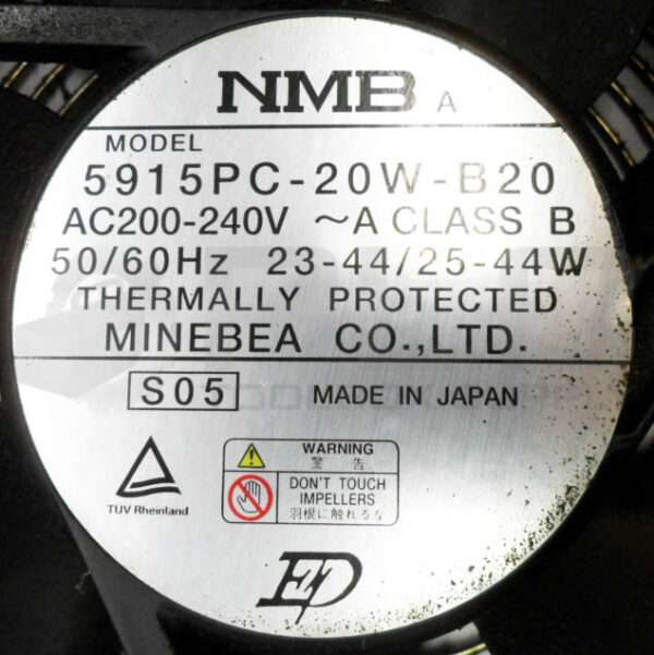 FANUC A05B-2401-C901 COOLING FAN ASSEMBLY W/ 5915PC-20W-B20 FAN 200-240VAC - Image 4