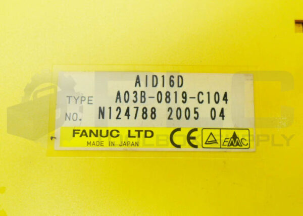 FANUC A03B-0819-C104 DIGITAL INPUT MODULE AID16D *READ* - Image 5