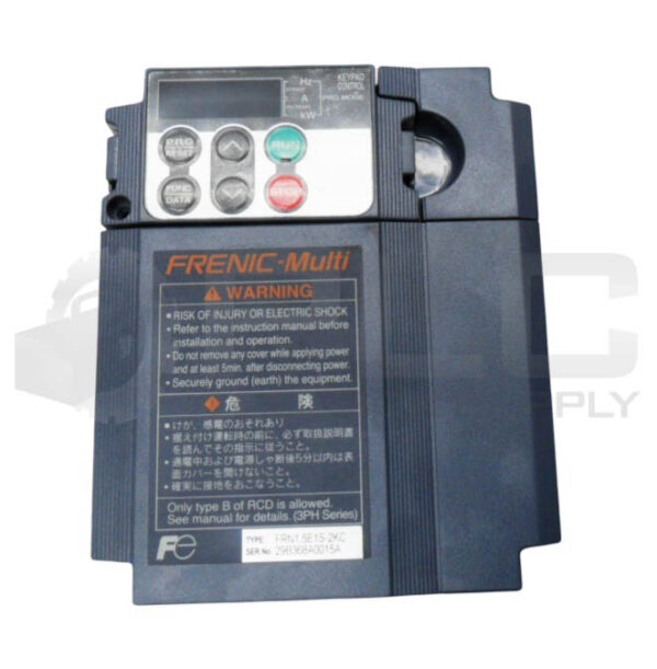 FUJI ELECTRIC FRN1.5E1S-2KC INVERTER 3PH 200-240V 50/60HZ 9.5A - Image 2