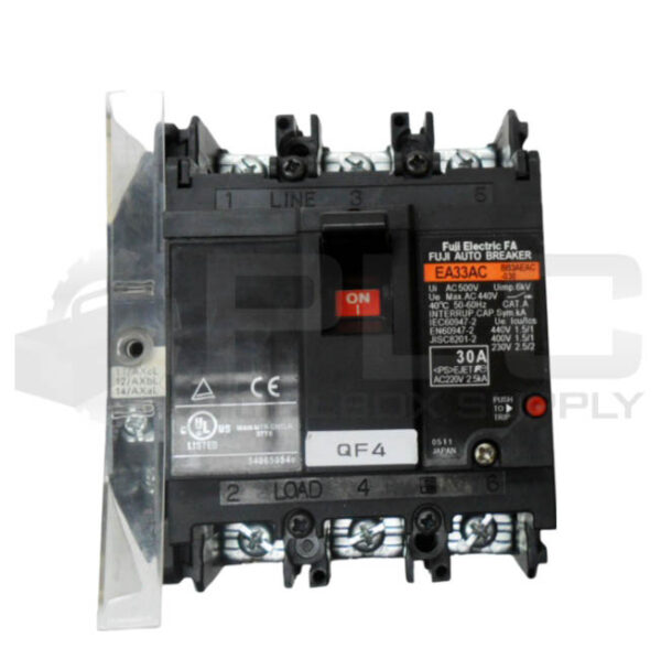 FUJI ELECTRIC EA33AC CIRCUIT BREAKER 30A 500VAC 50/60HZ - Image 2