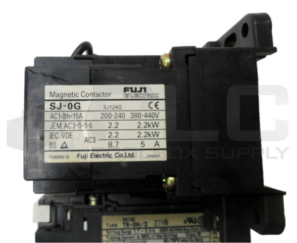 FUJI ELECTRIC SJ-0G CONTACTOR 24VDC 15A 200-440V W/ TR-0N/3 OVERLOAD RELAY TR13D - Image 7