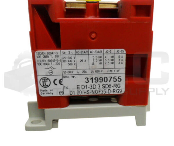 EEC 31990755 DISCONNECT SWITCH 25A 500V 50/60HZ *READ* - Image 5