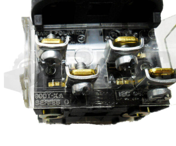 ALLEN BRADLEY 800T-QT20R /T PUSH BUTTON RED 240V W/ 800T-XA /D CONTACT BLOCK - Image 4