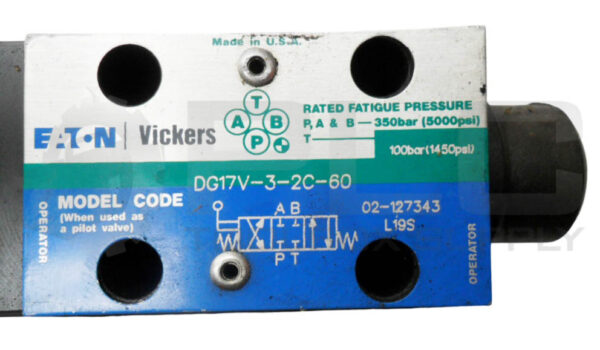 EATON VICKERS DG17V-3-2C-60 SOLENOID VALVE 1450PSI - Image 5