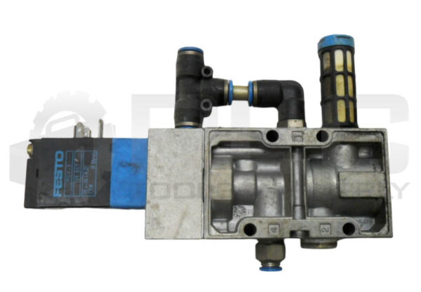FESTO MVH-5-1/4 SOLENOID VALVE 29-145PSI W/ MSV-3 COIL W/ U-1/4 MUFFLER - Image 3
