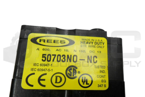 REES 40102-104 PUSH BUTTON W/ 50703N0-NC CONTACT BLOCK - Image 4