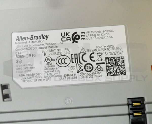 ALLEN BRADLEY 5069-OB16 /B COMPACT 5000 DC OUTPUT MODULE 18-32VDC 8A - Image 5