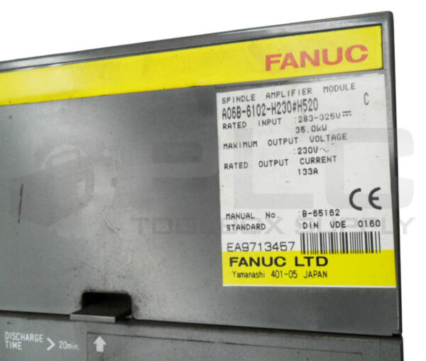 FANUC A06B-6102-H230#H520 SERVO AMPLIFIER 283-325V 133A - Image 6