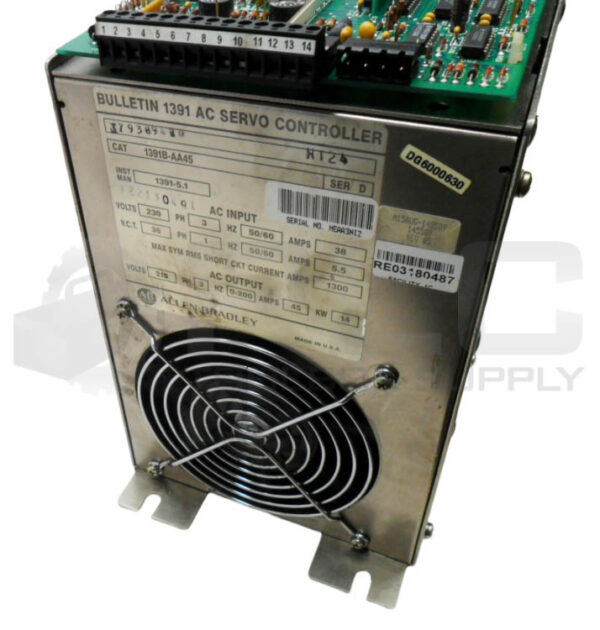 ALLEN BRADLEY 1391B-AA45 /D AC SERVO CONTROLLER 230V 3PH 50/60HZ 38A *READ* - Image 5