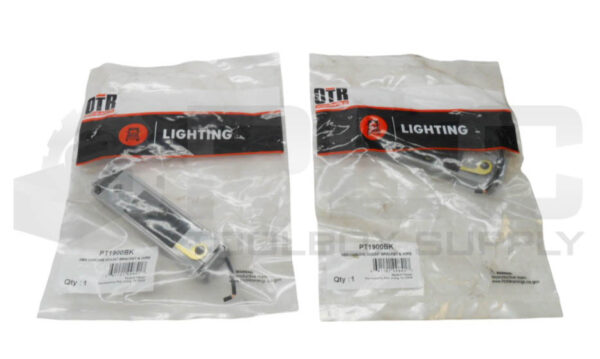 LOT OF 2 SEALED NEW OTR PT1900BK ABS CHROME MOUNT BRACKET & WIRE