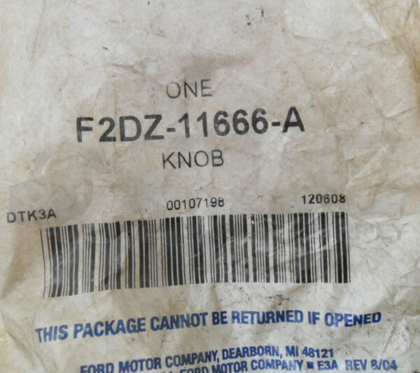 LOT OF 2 SEALED NEW FORD F2DZ-11666-A KNOB *READ* - Image 4