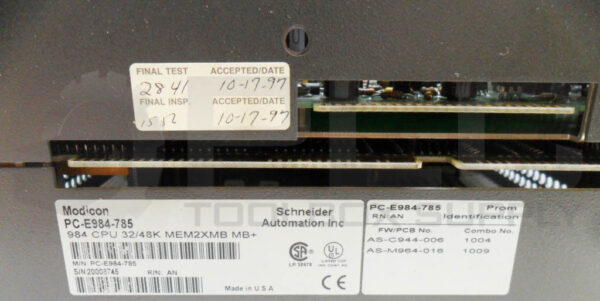 MODICON PC-E984-785 PROGRAMMABLE CONTROLLER MODEL 785E - Image 5