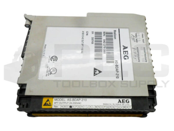 LOT OF 2 AEG MODICON AS-BDAP-210 TSX COMPACT MODULE 8PT 115VAC - Image 5