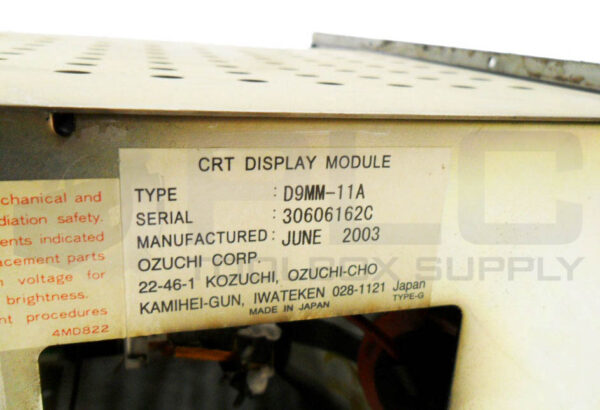 FANUC A02B-0166-C201/R 9" CRT/MDI UNIT - Image 7
