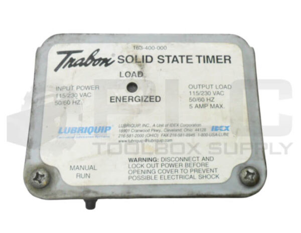 TRABON 163-400-000 SOLID STATE TIMER 115-230VAC 50/60HZ 5A - Image 2