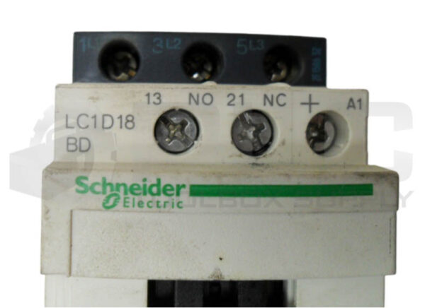 SCHNEIDER ELECTRIC LC1D18BD CONTACTOR 24VDC W/ LAD4TBDL SURGE SUPPRESSOR 5-24V - Image 6