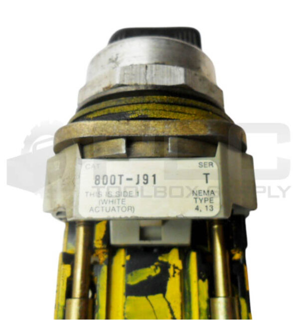 LOT OF 2 ALLEN BRADLEY 800T-J91 /T SELECTOR SWITCH W/ 800T-XA /C CONTACT BLOCK - Image 6