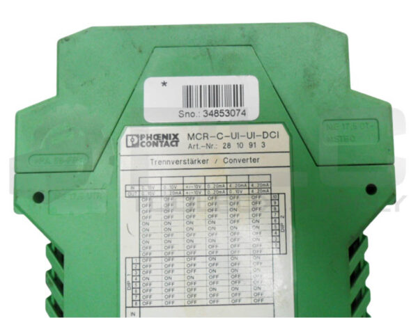 LOT OF 2 PHOENIX CONTACT MCR-C-UI-UI-DCI SIGNAL CONDITIONER 24V - Image 5