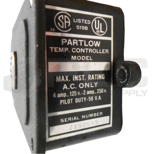 PARTLOW N4-4 TEMPERATURE CONTROLLER 4A 125-250V - Image 5