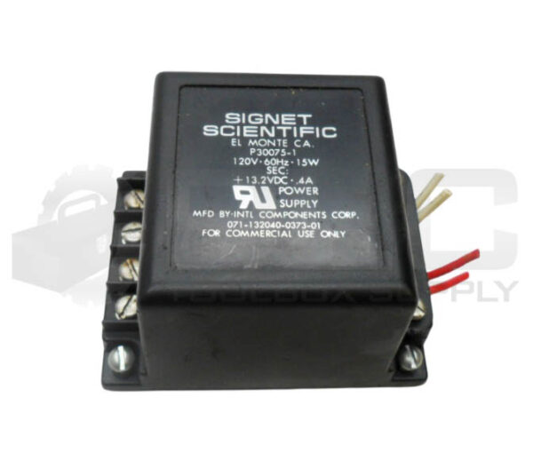 SIGNET SCIENTIFIC P30075-1 POWER SUPPLY 120V 60HZ 15W 13.2VDC .4A
