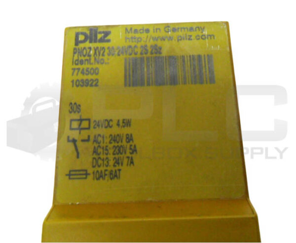 PILZ PNOZ XV2 30/24VDC 2S 2SZ SAFETY RELAY 24VDC 240VAC 8A 774500 *READ* - Image 6