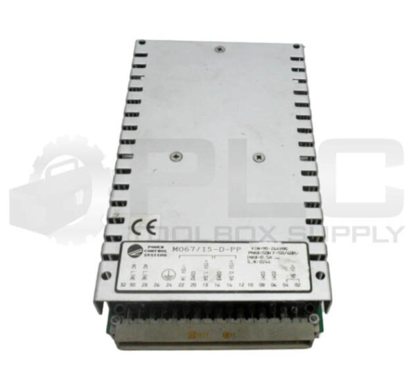 POWER CONTROL SYSTEMS M067/15-D-PP POWER SUPPLY 264VAC 50/60HZ 0.5A MO67/15-D-PP