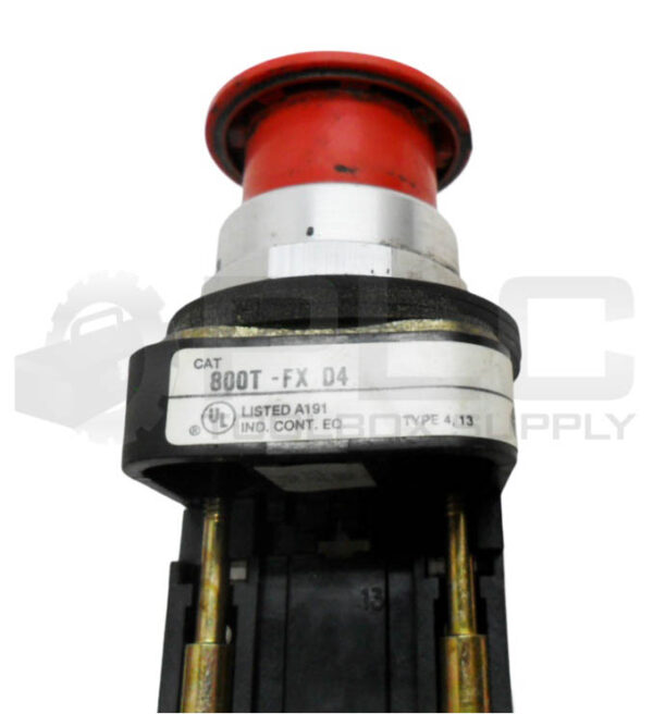 ALLEN BRADLEY 800T-FX D4 /T PUSH BUTTON RED W/ 800T-XD4 /E CONTACT BLOCK - Image 5