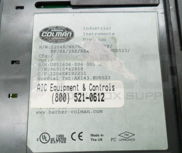 BARBER COLMAN 2204FM CONTROLLER *READ* - Image 6