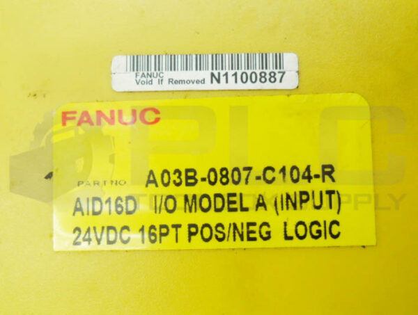FANUC A03B-0807-C104-R I/O MODULE AID16D MODEL A - Image 4