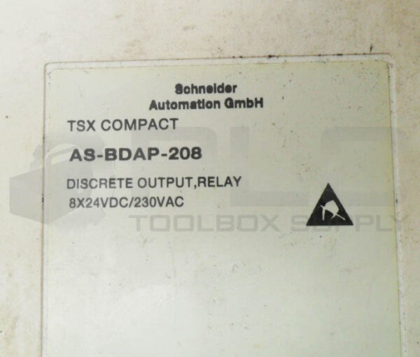 SCHNEIDER AUTOMATION AS-BDAP-208 DISCRETE OUTPUT RELAY 24VDC 230VAC - Image 4