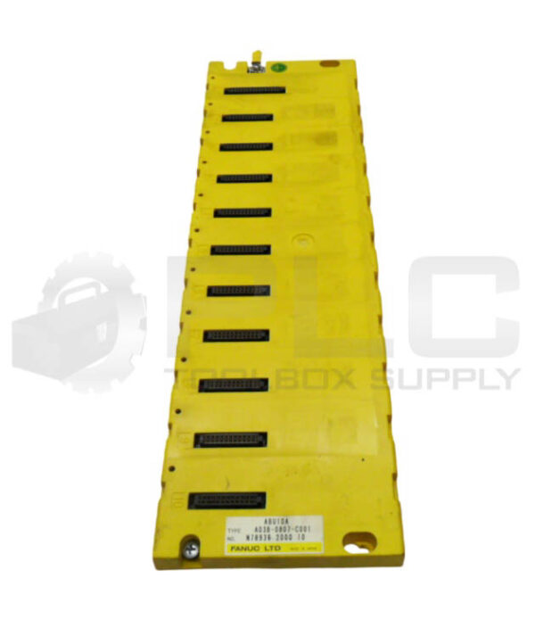 LOT OF 2 FANUC A03B-0807-C001 PLC CARD RACK 11 SLOT ABU10A - Image 2