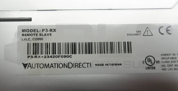 AUTOMATION DIRECT P3-RX REMOTE I/O MODULE REMOTE SLAVE LVLC - Image 5