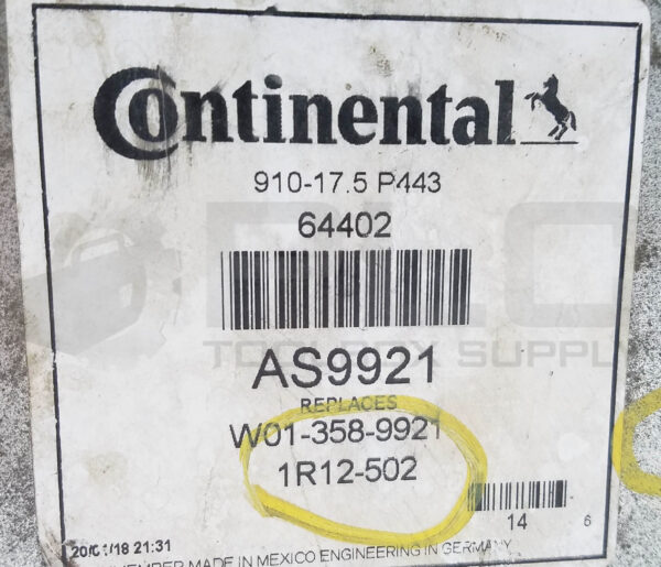CONTINENTAL CONTITECH AS9921 AIR SPRING, 64402, W01-358-9921 - Image 4