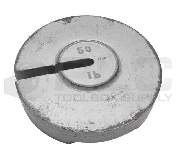 50LB CALIBRATION WEIGHT, 10.5" X 10.5" X 2.5" SLOTTED