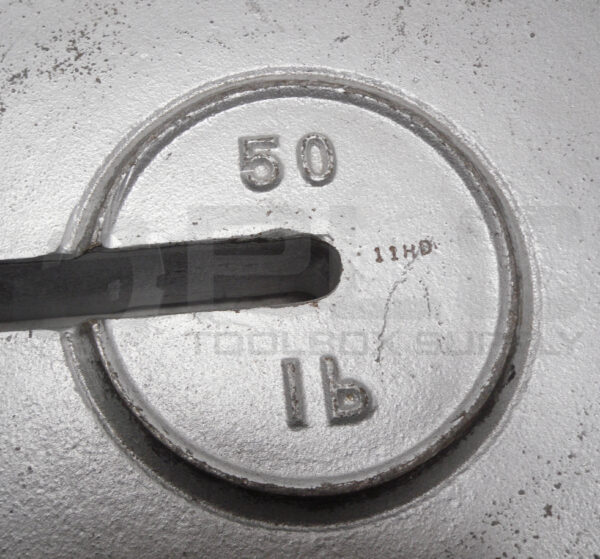 50LB CALIBRATION WEIGHT, 10.5" X 10.5" X 2.5" SLOTTED - Image 3