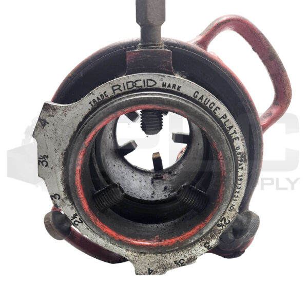 RIDGID 4P-J PIPE THREADER DIE 2 1/2" TO 4" W/ RIDGID 774 SQUARE DRIVE ADAPAPTER - Image 5