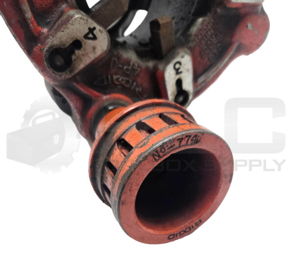 RIDGID 4P-J PIPE THREADER DIE 2 1/2" TO 4" W/ RIDGID 774 SQUARE DRIVE ADAPAPTER - Image 6
