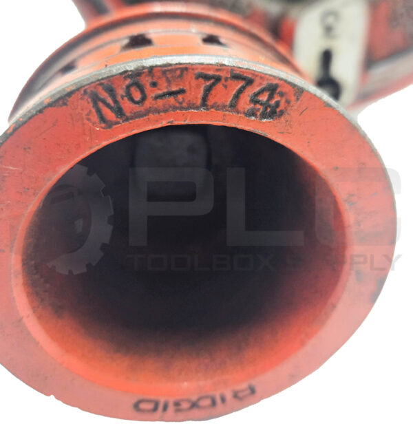 RIDGID 4P-J PIPE THREADER DIE 2 1/2" TO 4" W/ RIDGID 774 SQUARE DRIVE ADAPAPTER - Image 7