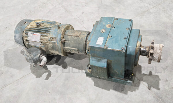 RELIANCE ELECTRIC P18C1183B MOTOR W/ QUANTIS HB883LN180TC GEAR REDUCER