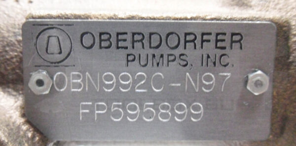 NEW BALDOR CEM3546 MOTOR 3PH 1HP 1760RPM W/ OBERDORFER OBN992C-N97 FP595899 - Image 5