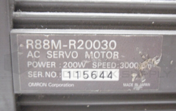 OMRON R88M-R20030 AC SERVO MOTOR 200W 3000RPM - Image 5