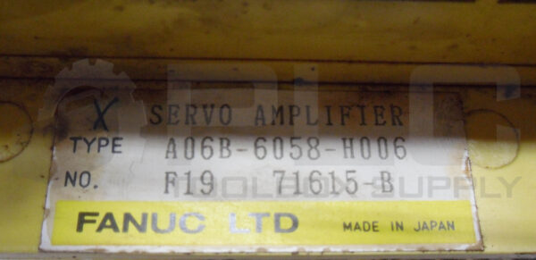 FANUC A06B-6058-H006 SERVO AMPLIFIER A06B6058H006 - Image 5
