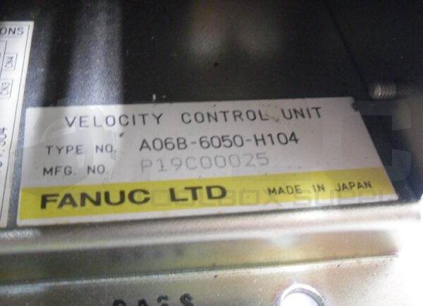FANUC A06B-6050-H104 VELOCITY CONTROL UNIT - Image 6