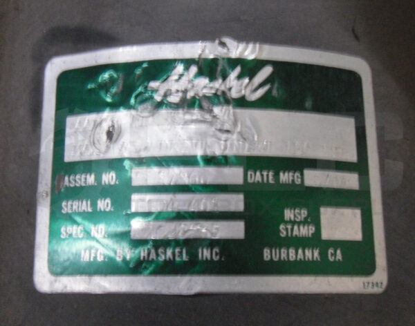 HASKEL AAD-2 AIR AMPLIFIER 150PSI, 27360 - Image 7