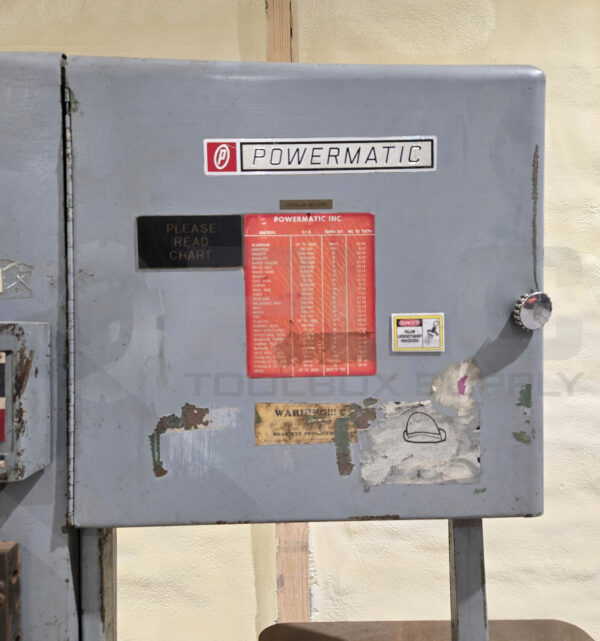 POWERMATIC 82 BAND SAW W/ FLASH WELDER 600, 15AMP 220V - Image 5