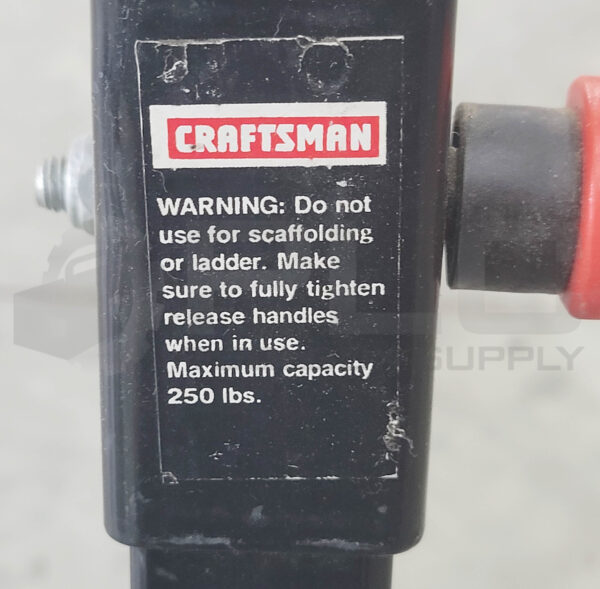 CRAFTSMAN ROLLER STAND 250LBS CAPACITY - Image 6