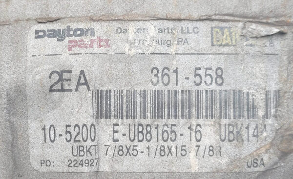 NEW DAYTON PARTS 361-558 U-BOLT KIT UBKT 7/8x5-1/8x15-7/8R - Image 4
