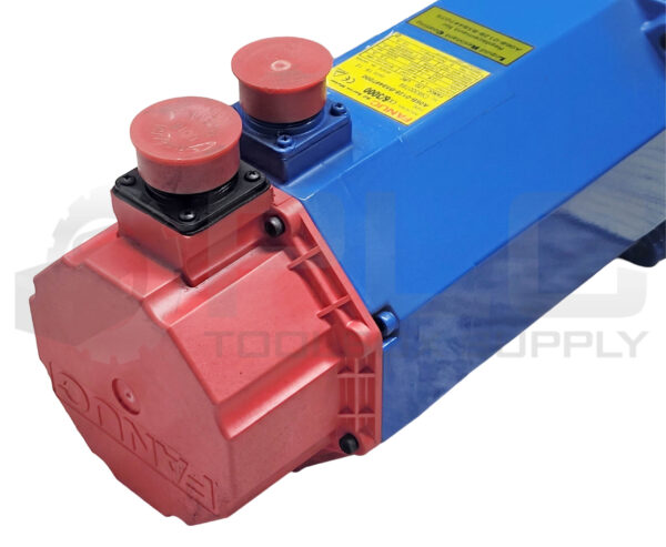 REPAIRED FANUC A06B-0128-B584#7000 AC SERVO MOTOR W/ LIQUID RESISTANT COATING - Image 2