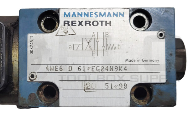 REXROTH 4WE6 D 61 EG24N9K4 HYDRAULIC VALVE SINGLE SOLENOID - Image 4
